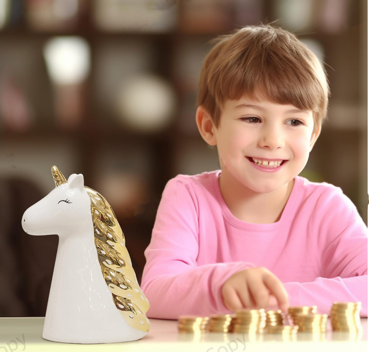 Unicorn Piggy Bank, Unicorn Money Bank, Coin Bank & Birthday Gift Kids Boys Girls Home Decoration