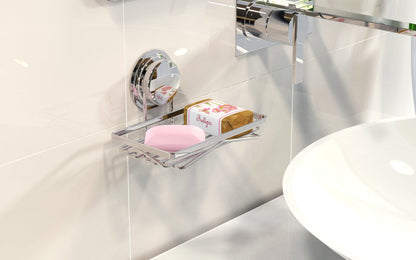 Modern Sleek Chrome Plated Luxury Soap Holder